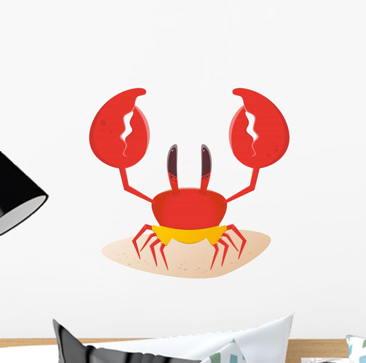 Krabbe Badehose Lustig Wall Decal