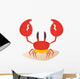 Krabbe Badehose Lustig Wall Decal
