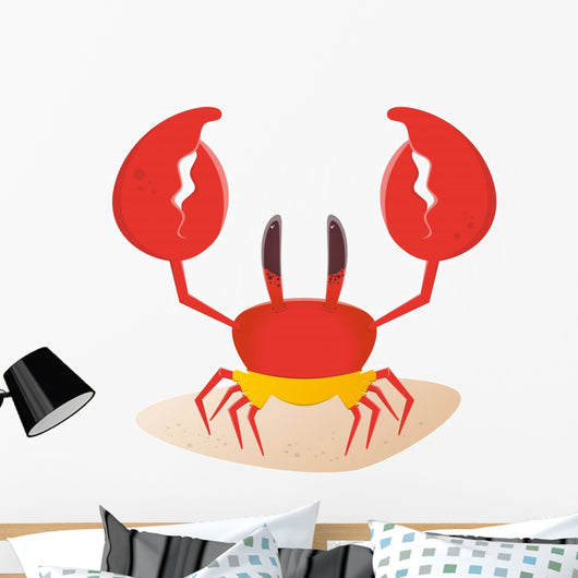 Krabbe Badehose Lustig Wall Decal