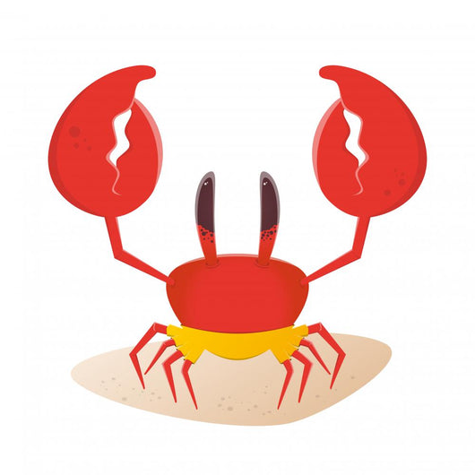 Krabbe Badehose Lustig Wall Decal