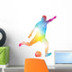 Abstract Soccer Player Scoring Wall Decal
