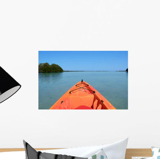 Orange Kayak Wall Decal