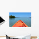 Orange Kayak Wall Decal