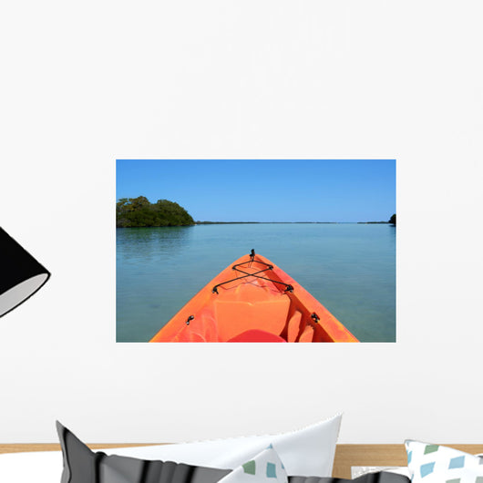 Orange Kayak Wall Decal