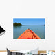 Orange Kayak Wall Decal