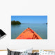 Orange Kayak Wall Decal