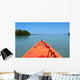 Orange Kayak Wall Decal