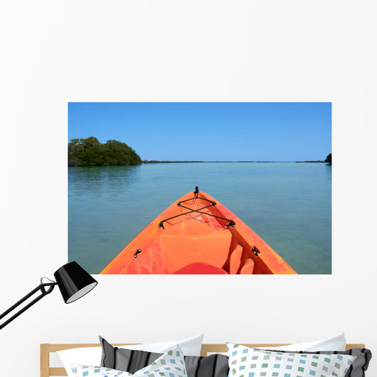 Orange Kayak Wall Decal