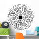 Vector Circuit Board Abstract Wall Decal