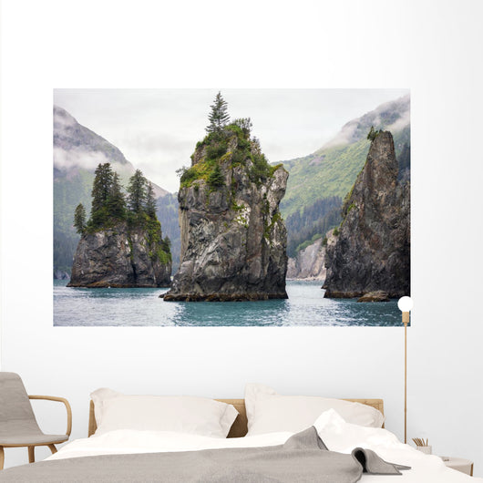 Sea Stacks Kenai Fjords Wall Decal