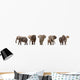 Five African Elephants Wall Decal Panoramic Wall Decal
