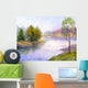Watercolor Landscape Tree Bank Wall Decal