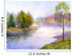 Watercolor Landscape Tree Bank Wall Decal