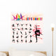 Vector Silhouettes Artistic Gymnastics Wall Decal