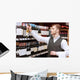 Sommelier Store near Shelves Wall Decal