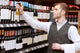 Sommelier Store near Shelves Wall Decal
