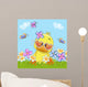 Duck with Flowers Wall Decal