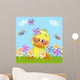Duck with Flowers Wall Decal