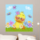 Duck with Flowers Wall Decal