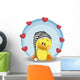 Duck with Hearts Wall Decal