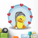 Duck with Hearts Wall Decal
