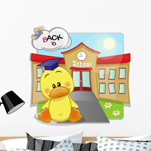 Duck and School Wall Decal
