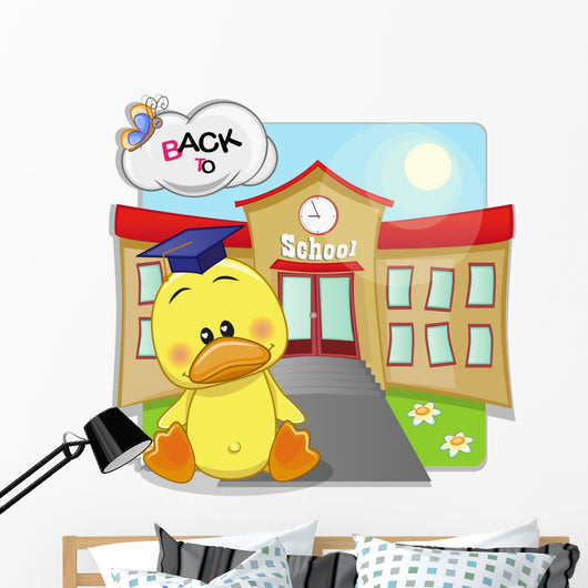 Duck and School Wall Decal