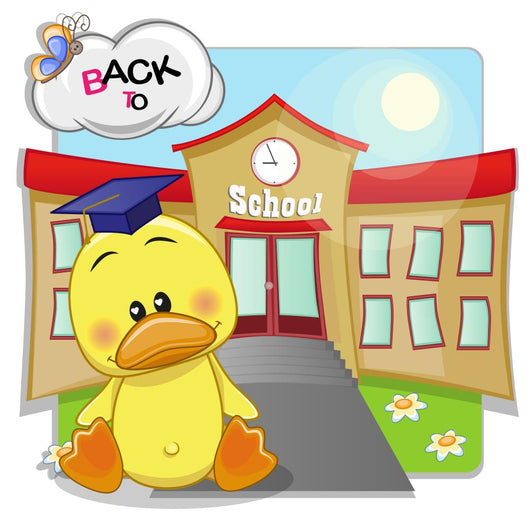 Duck and School Wall Decal