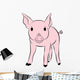 Small Pig Wall Decal Design 2