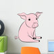 Small Pig Wall Decal Design 1