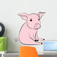 Small Pig Wall Decal Design 1