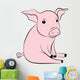 Small Pig Wall Decal Design 1