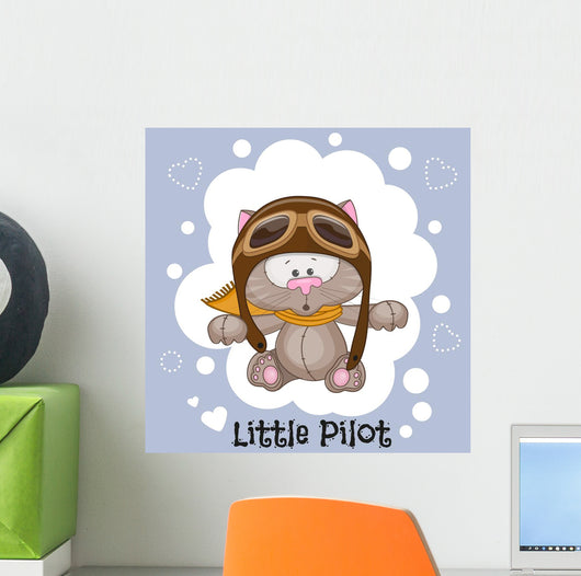 Little Pilot Wall Decal Design 2