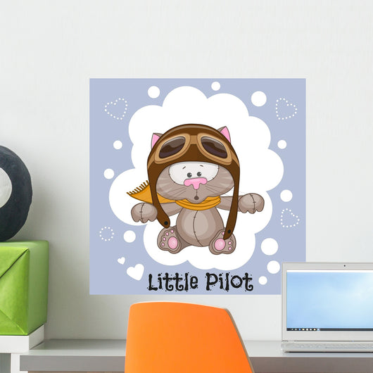 Little Pilot Wall Decal Design 2