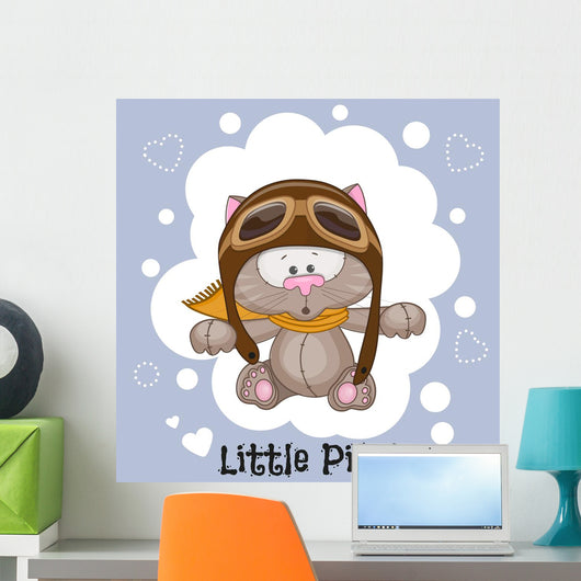 Little Pilot Wall Decal Design 2