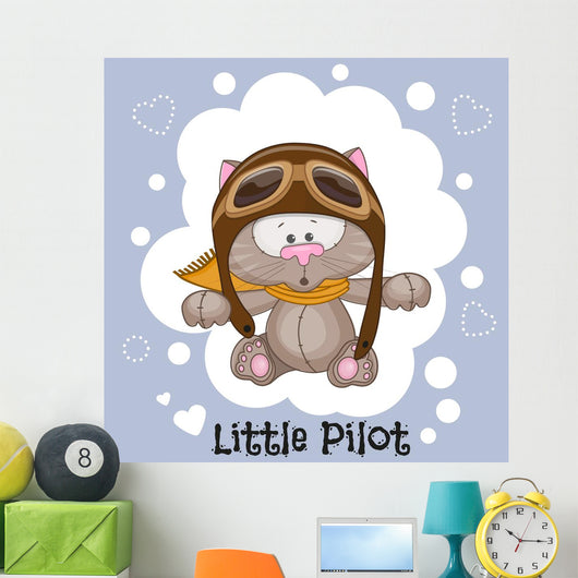 Little Pilot Wall Decal Design 2
