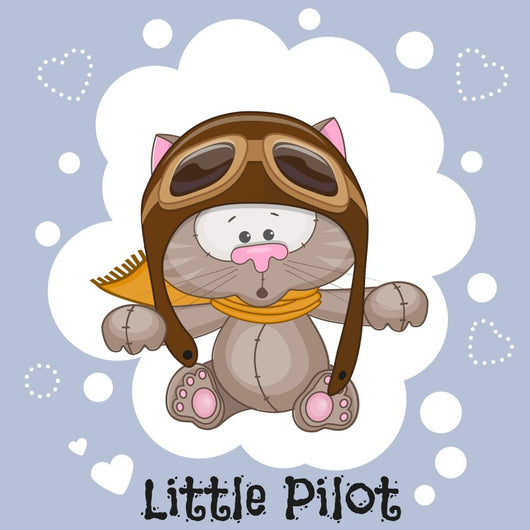 Little Pilot Wall Decal Design 2