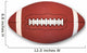 American Football White Top Wall Decal