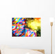 Portrait Bright Beautiful Girl Wall Decal Design 2