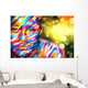 Portrait Bright Beautiful Girl Wall Decal Design 2