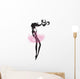 Delicate Ballerina Silhouette Wall Decal