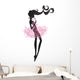 Delicate Ballerina Silhouette Wall Decal