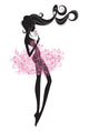 Delicate Ballerina Silhouette Wall Decal