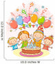 Happy Kids Birthday Party Wall Decal