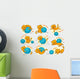 Prepositions Place Colorful Cartoon Wall Stickers Wall Decal