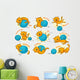 Prepositions Place Colorful Cartoon Wall Stickers Wall Decal