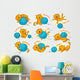 Prepositions Place Colorful Cartoon Wall Stickers Wall Decal