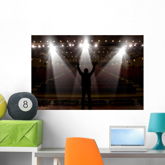 Silhouette Actors Spotlight Wall Decal