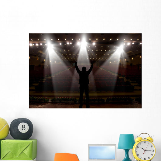 Silhouette Actors Spotlight Wall Decal
