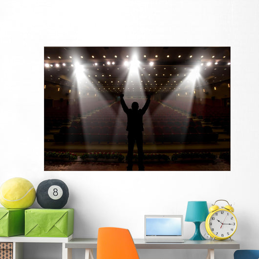 Silhouette Actors Spotlight Wall Decal